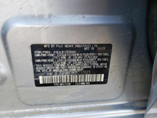 JF2GPAKC8G8231023 Subaru Crosstrek Limited