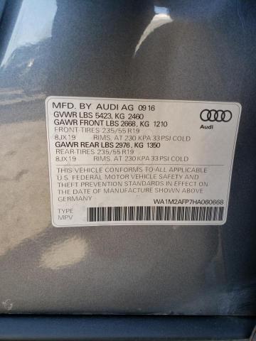 VIN WA1M2AFP7HA060668 2017 Audi Q5, Premium Plus no.13