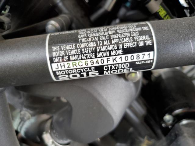 2015 HONDA CTX700D - JH2RC6940FK100871