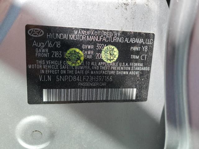 5NPD84LF2JH397166 Hyundai ELANTRA SEL