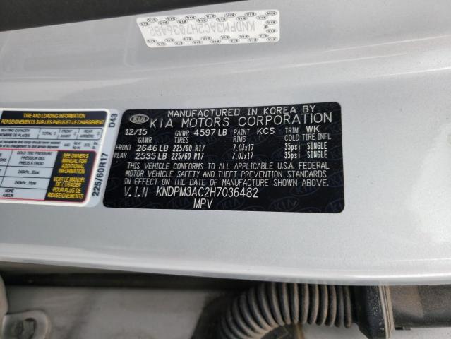 KNDPM3AC2H7036482 KIA Sportage Lx