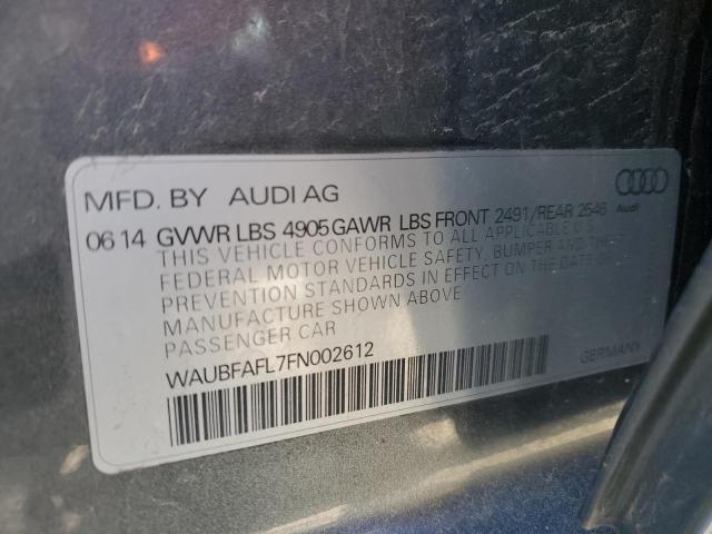 VIN WAUBFAFL7FN002612 2015 Audi A4, Premium no.13