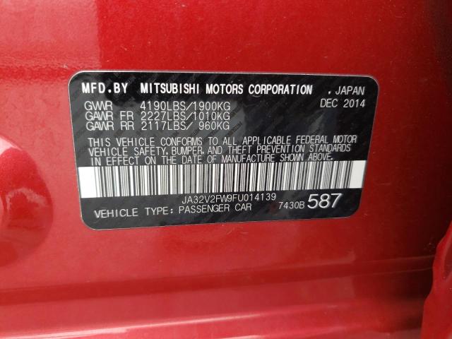 2015 MITSUBISHI LANCER SE JA32V2FW9FU014139
