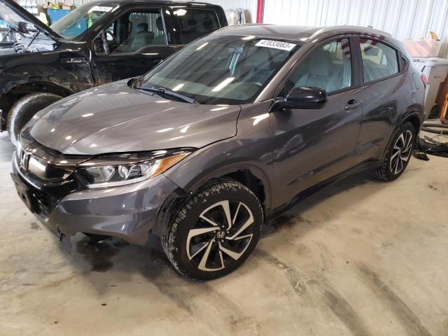 2019 Honda Hr-v Sport Серый vin: 3CZRU6H19KG702449