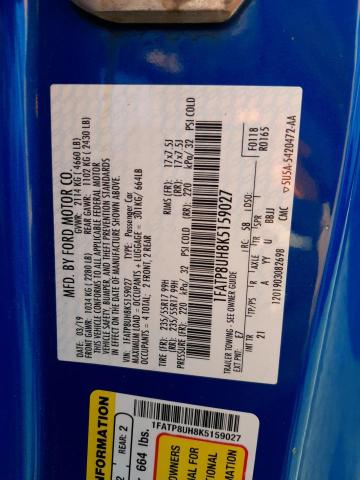 1FATP8UH8K5159027 Ford MUSTANG