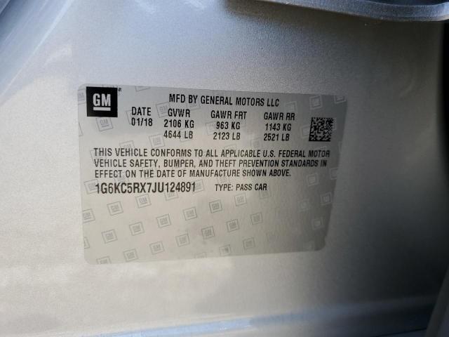 1G6KC5RX7JU124891 Cadillac CT6 LUXURY