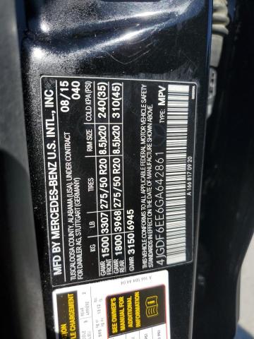 2016 MERCEDES-BENZ GL 450 4MA - 4JGDF6EE6GA642861
