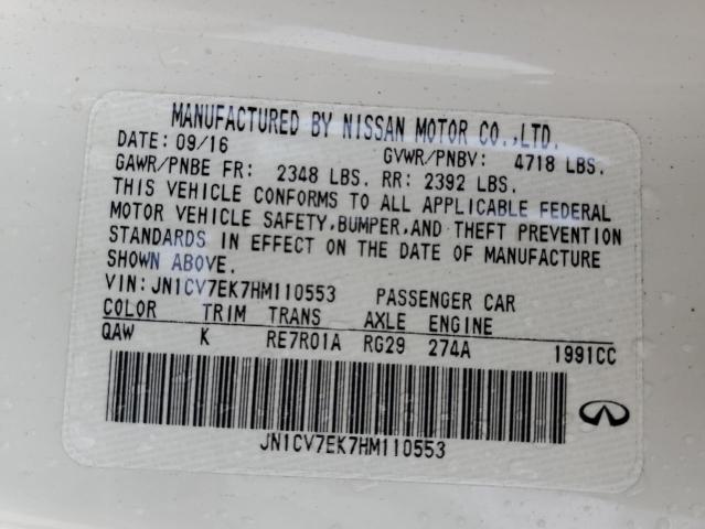 2017 INFINITI Q60 BASE JN1CV7EK7HM110553