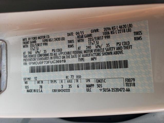 1FMCU0F73FUC36919 Ford ESCAPE S