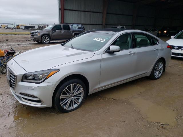 Salvage cars for sale at Houston, TX auction: 2018 Genesis G80 Base