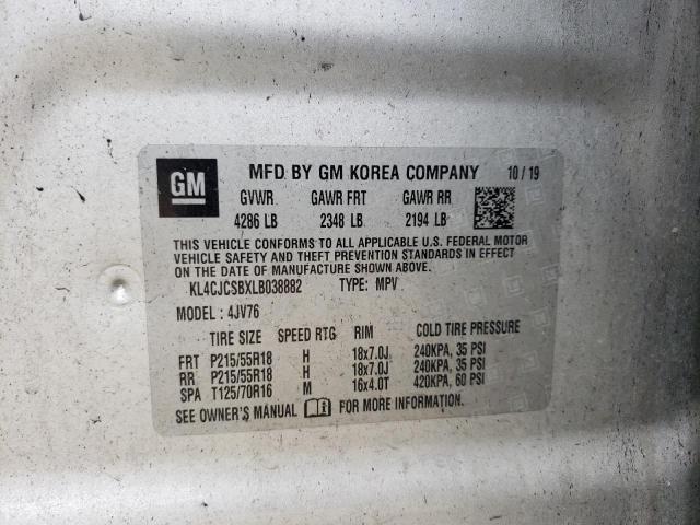 KL4CJCSBXLB038882 Buick Encore Essence