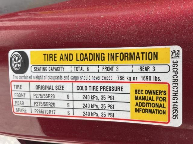 2017 CHEVROLET SILVERADO - 3GCPCREC7HG140535
