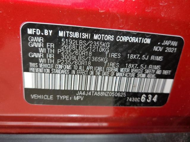 JA4J4TA88NZ050625 Mitsubishi Outlander Es
