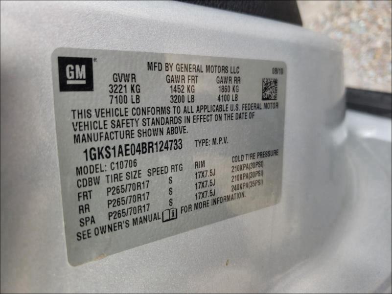 2011 GMC YUKON SLE 1GKS1AE04BR124733