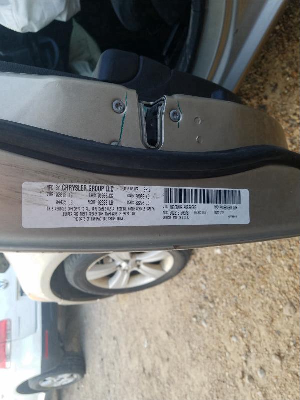 2010 DODGE CALIBER SX 1B3CB4HA1AD630505