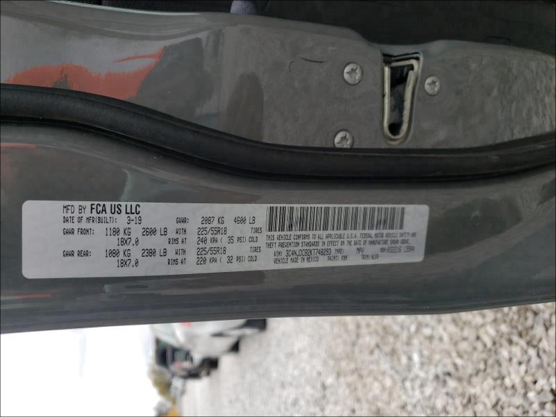 2019 JEEP COMPASS LI 3C4NJDCB2KT748293