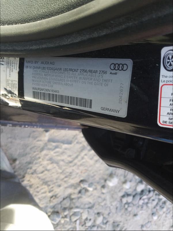 2014 AUDI A6 PREMIUM WAUFGAFC9EN160463