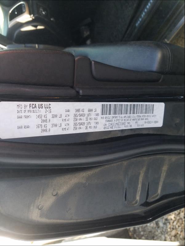 2016 JEEP GRAND CHER - 1C4RJFJM0GC316452