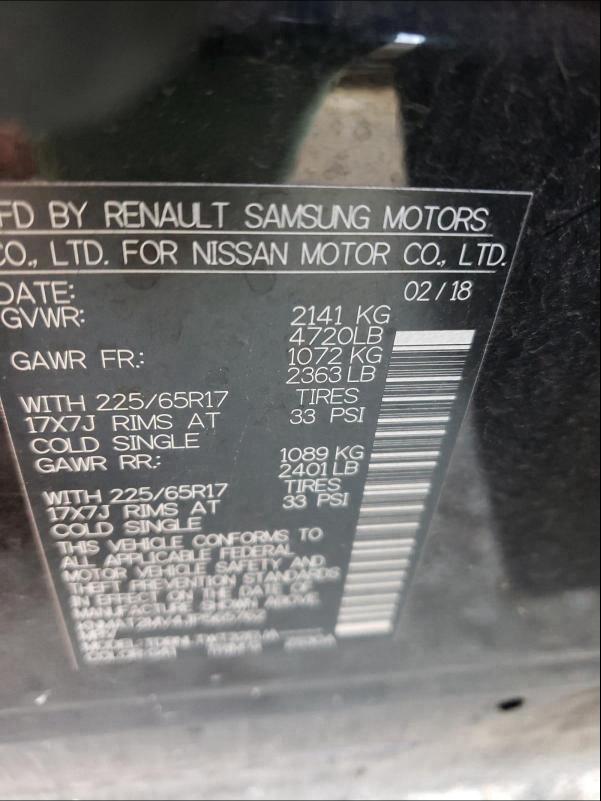KNMAT2MV4JP565762 2018 Nissan Rogue S 2.5L