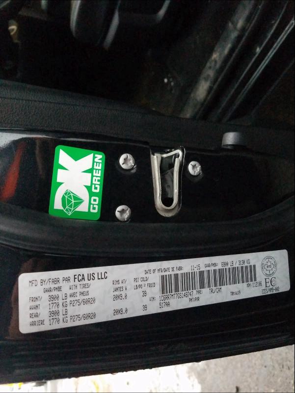 2016 RAM 1500 SPORT 1C6RR7MT7GS149747