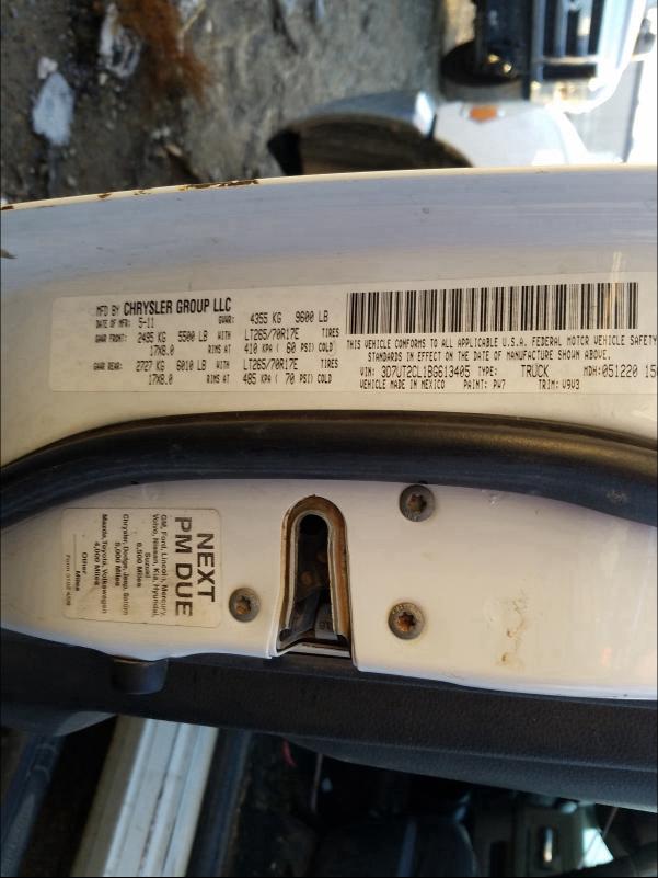 2011 DODGE RAM 2500 - 3D7UT2CL1BG613405