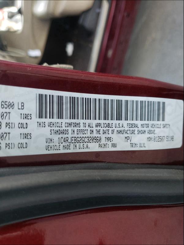 2016 JEEP GRAND CHER 1C4RJEBG2GC320960