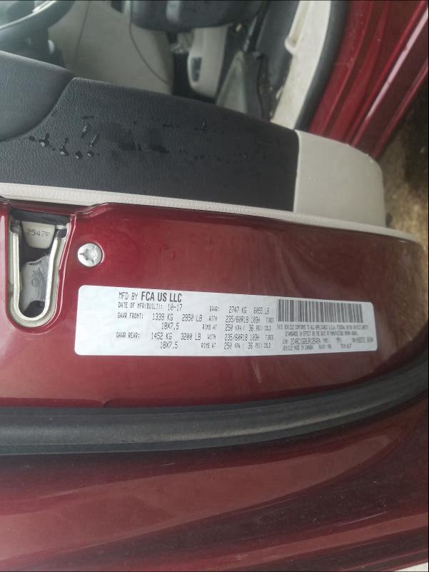 2018 CHRYSLER PACIFICA L 2C4RC1GG8JR125424