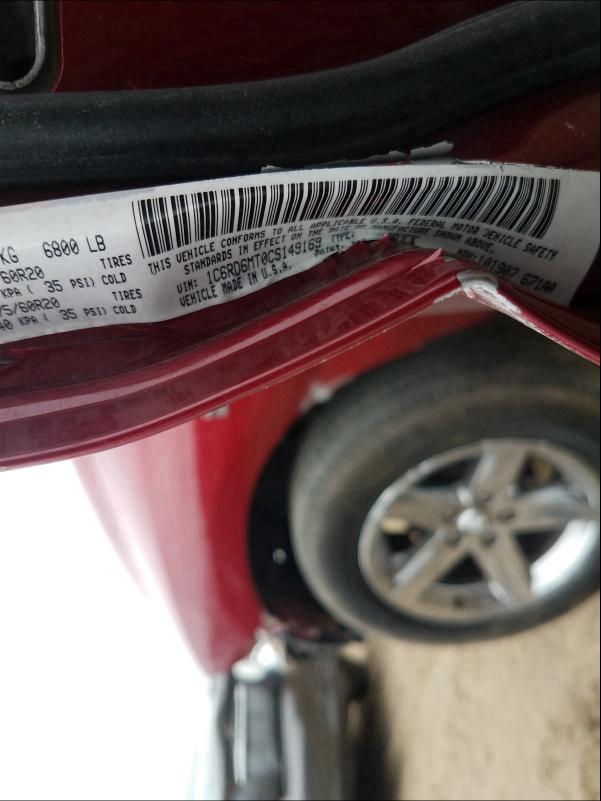 2012 DODGE RAM 1500 S 1C6RD6MT0CS149169