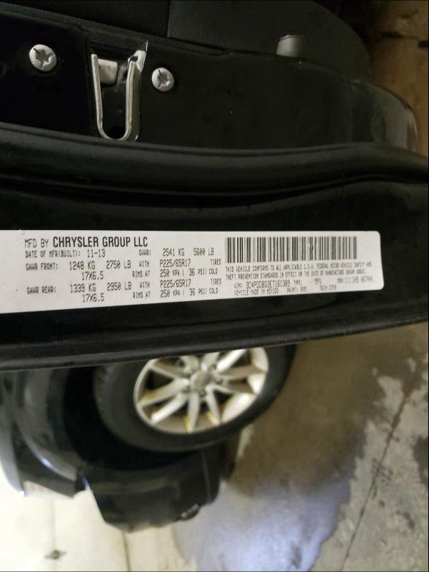 2014 DODGE JOURNEY 3C4PDDBG3ET161389