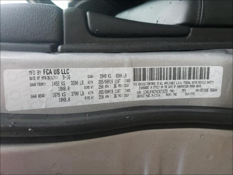 2017 JEEP GRAND CHER 1C4RJFAG7HC671579