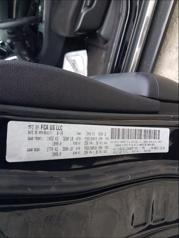 2018 DODGE DURANGO SX 1C4RDHAG1JC494875