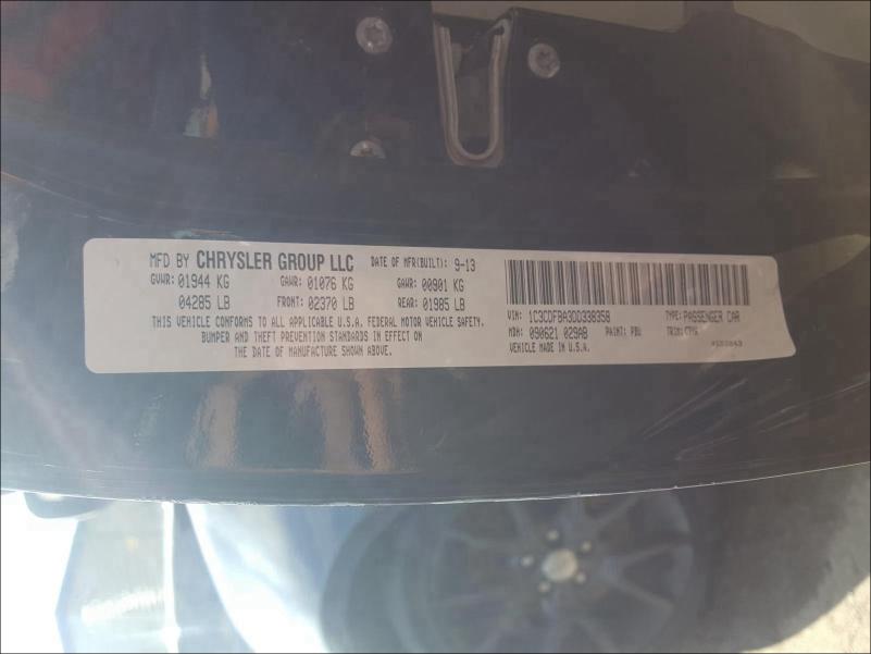 2013 DODGE DART SXT 1C3CDFBA3DD338358