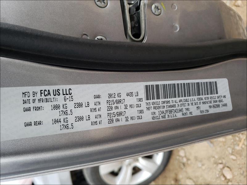 2015 JEEP PATRIOT LA 1C4NJPFB8FD431045