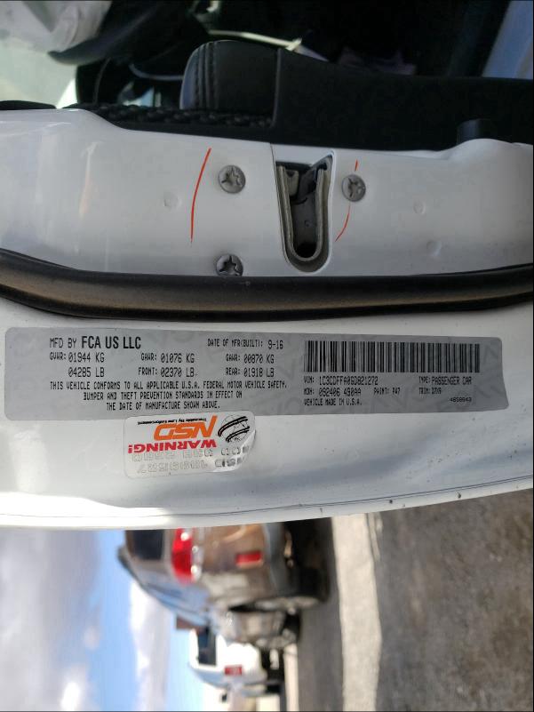 2016 DODGE DART SXT S 1C3CDFFA0GD821272