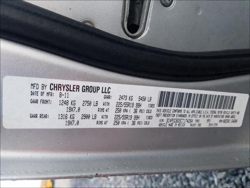 2012 DODGE JOURNEY SX 3C4PDCBG5CT174264