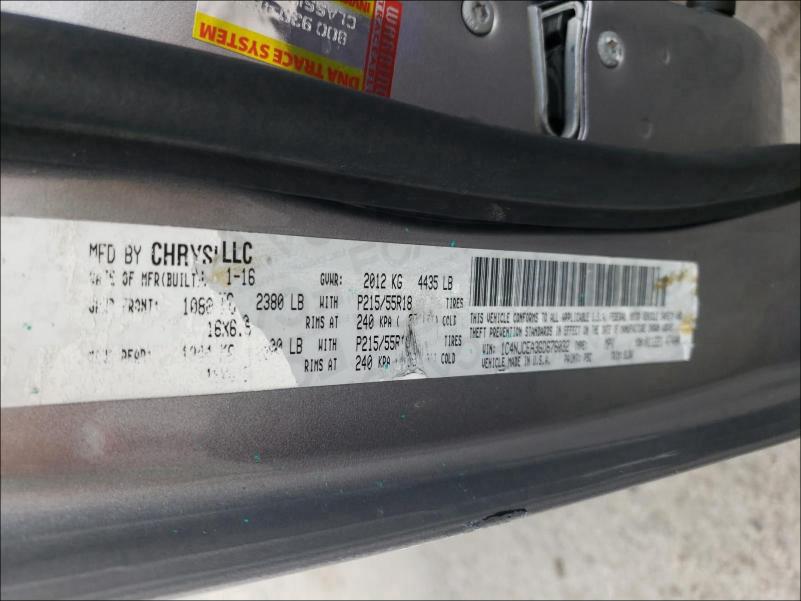 2016 JEEP COMPASS LA 1C4NJCEA3GD676032