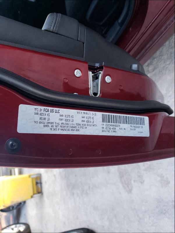 2019 CHRYSLER 300 TOURIN 2C3CCAAG4KH662270