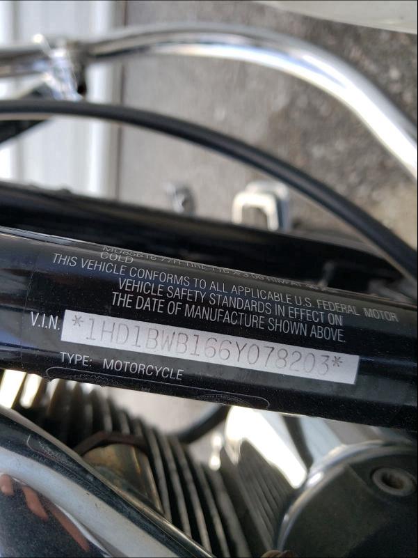 2006 HARLEY-DAVIDSON FLSTCI 1HD1BWB166Y078203