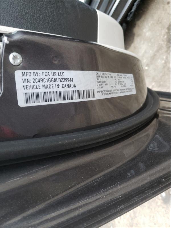 2020 CHRYSLER PACIFICA L 2C4RC1GG8LR239944