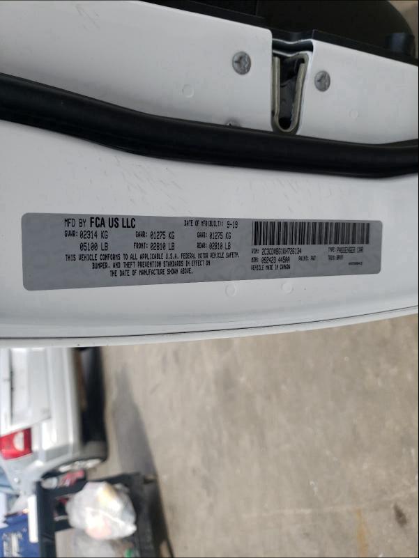 2019 DODGE CHARGER SX 2C3CDXBG1KH726134