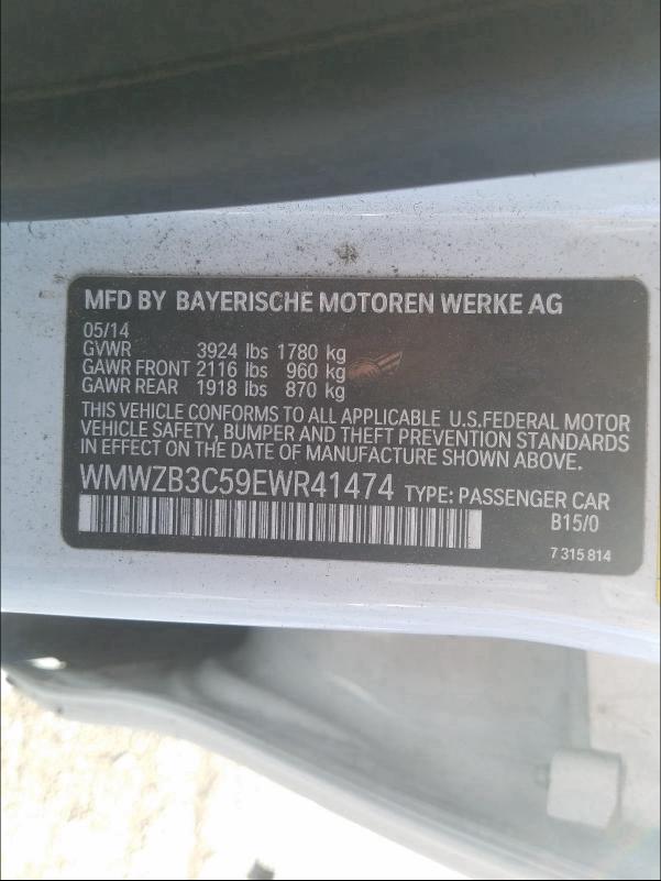 2014 MINI COOPER COU WMWZB3C59EWR41474