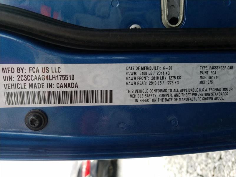 2020 CHRYSLER 300 TOURIN 2C3CCAAG4LH175510