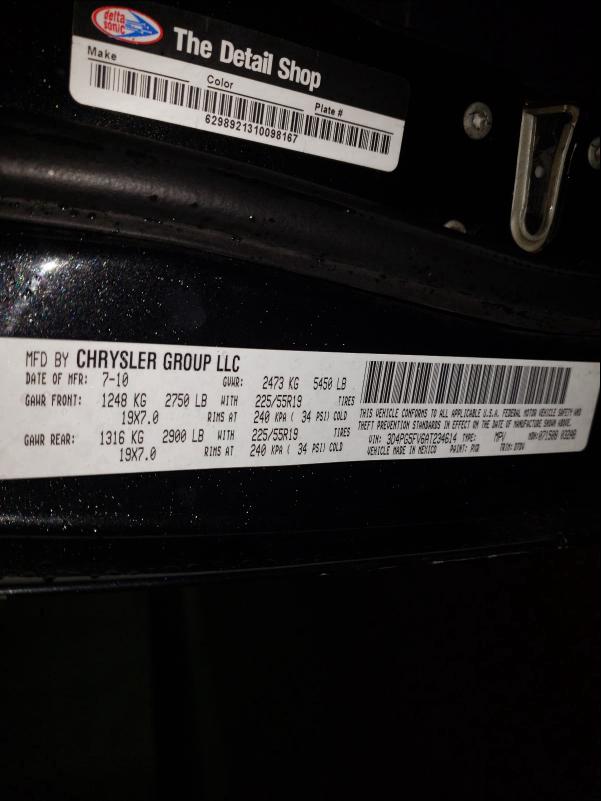 2010 DODGE JOURNEY SX 3D4PG5FV6AT234614