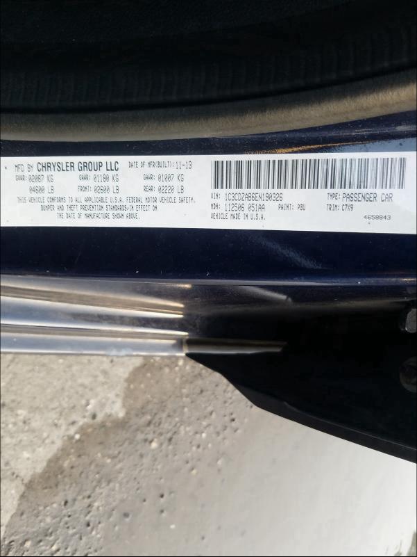 2014 DODGE AVENGER SE 1C3CDZAB6EN190326