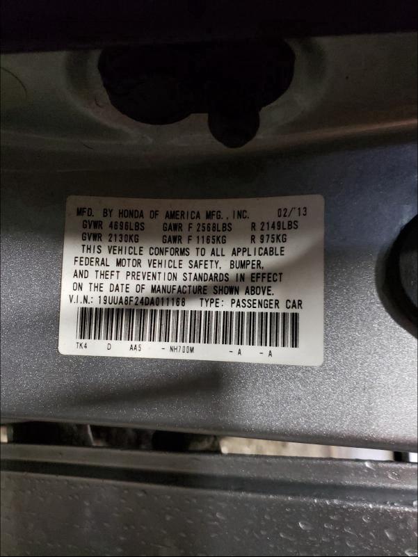 2013 ACURA TL 19UUA8F24DA011168