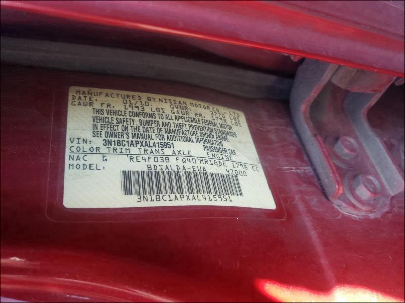 2010 NISSAN VERSA S - 3N1BC1APXAL415951