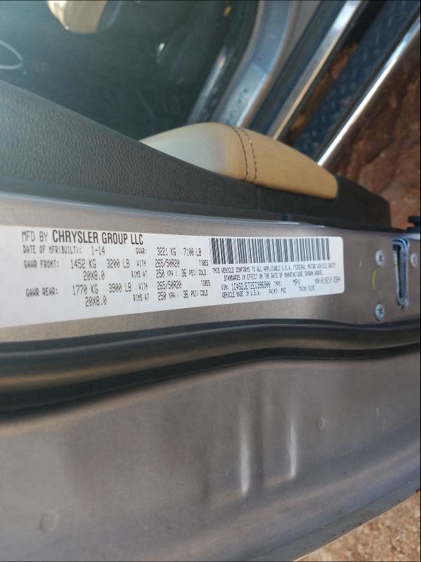 2014 DODGE DURANGO CI 1C4SDJET2EC396900