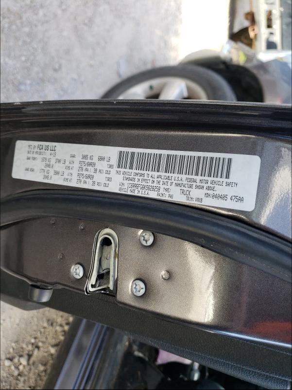2019 RAM 1500 CLASS 1C6RR6FG6KS628258
