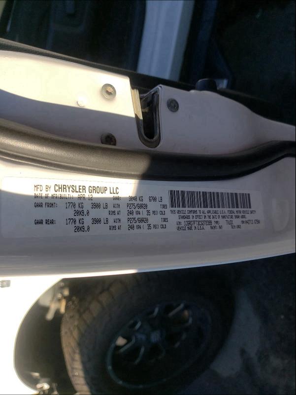 2012 DODGE RAM 1500 S 1C6RD7FT3CS272399