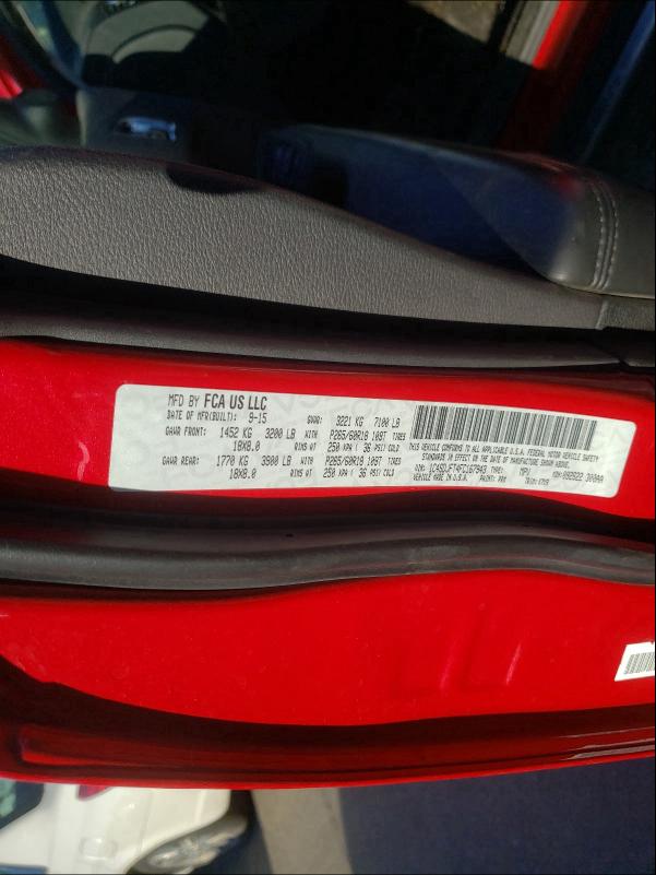 2015 DODGE DURANGO SS 1C4SDJFT4FC167943